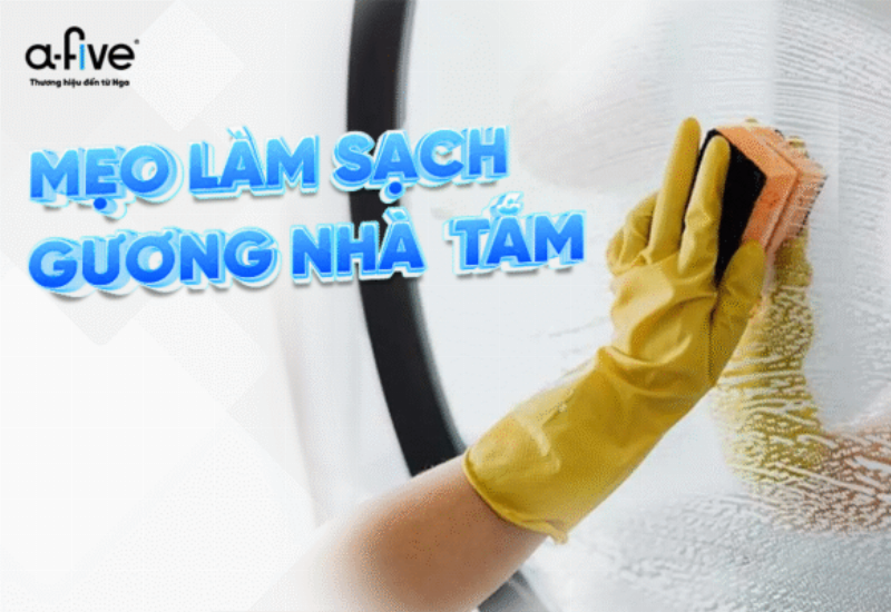 Mẹo vệ sinh kệ kính nhà tắm sáng bóng như mới, giúp không gian luôn sạch sẽ